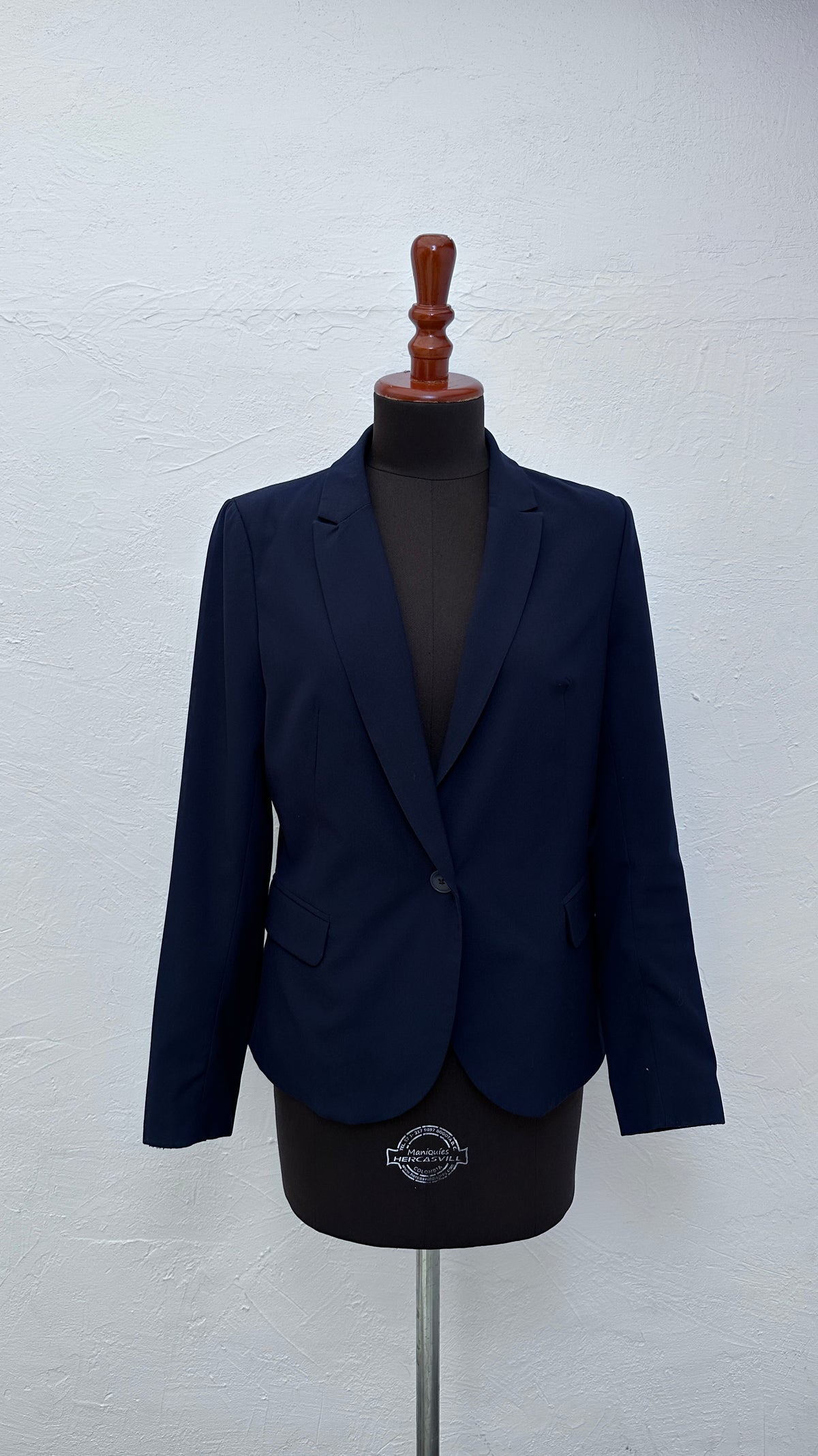Blazer Stradivarious Color Azul Oscuro