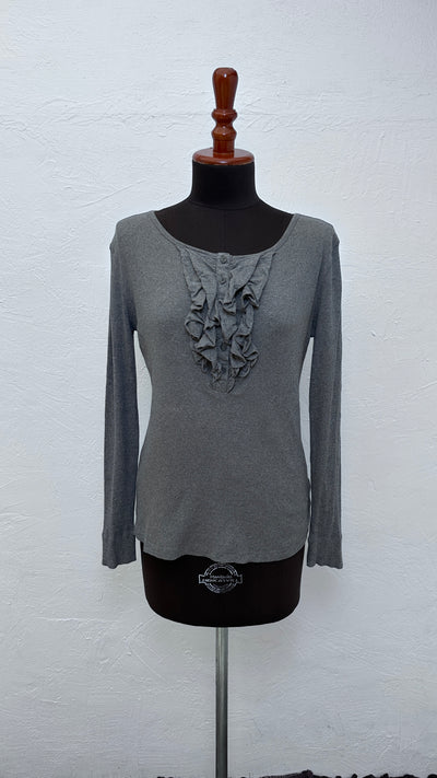 Blusa Manga Larga Tommy Hilfiger Color Gris