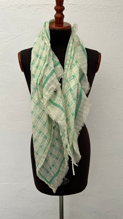 Pañoleta Na Color Blanco Y Verde