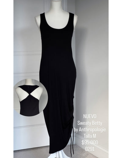 Vestido Sweaty Betty By Anthropologie Color Negro