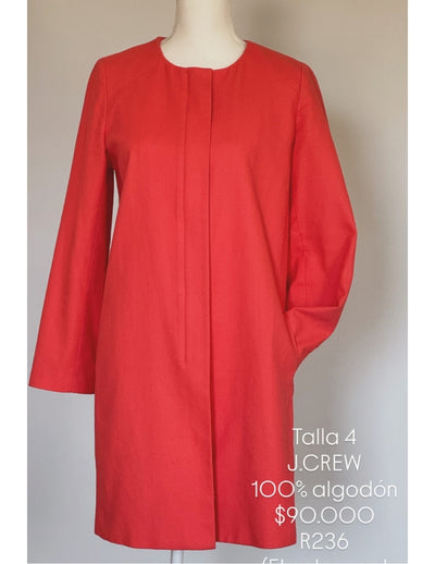 Abrigo J.Crew Color Salmón