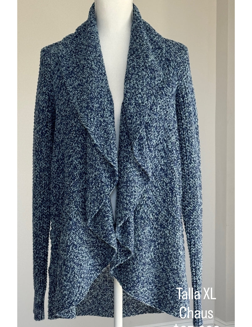 Cardigan Chaus New York Color Azul Tejido