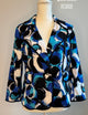 Blazer  Brandon Thomas Color Estampado Azul Blanco