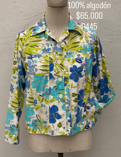 Chaqueta Drapers&Damons Color Flores Azules