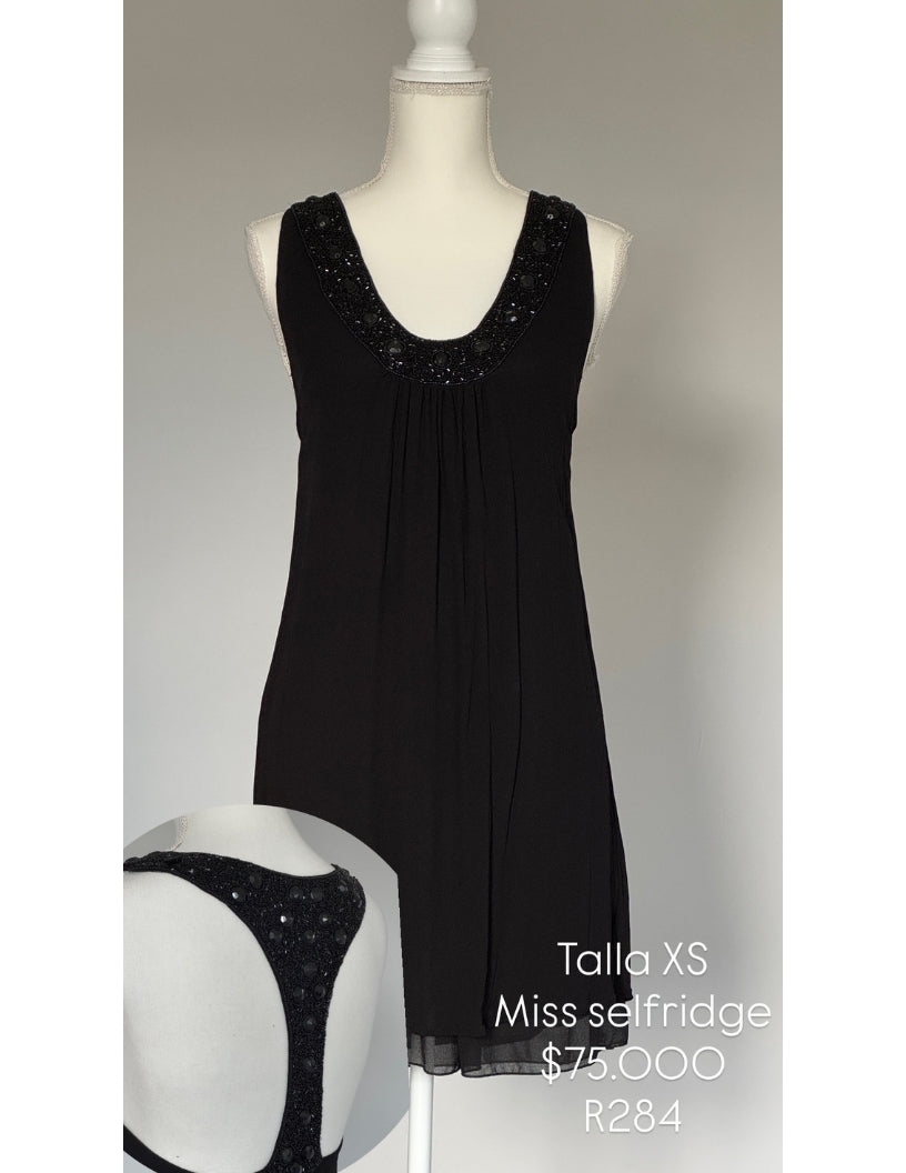 Vestido Miss Selfridge Color Negro
