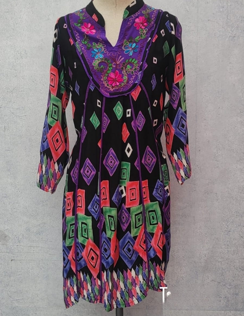 Vestido Na Color Multicolor