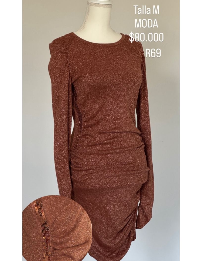 Vestido Moda International Color Ocre