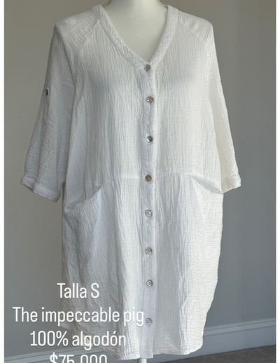 Vestido The Impeccable Pig Color Blanco