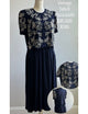 Vestido Plaza South Color Azul Y Perlas Tejida