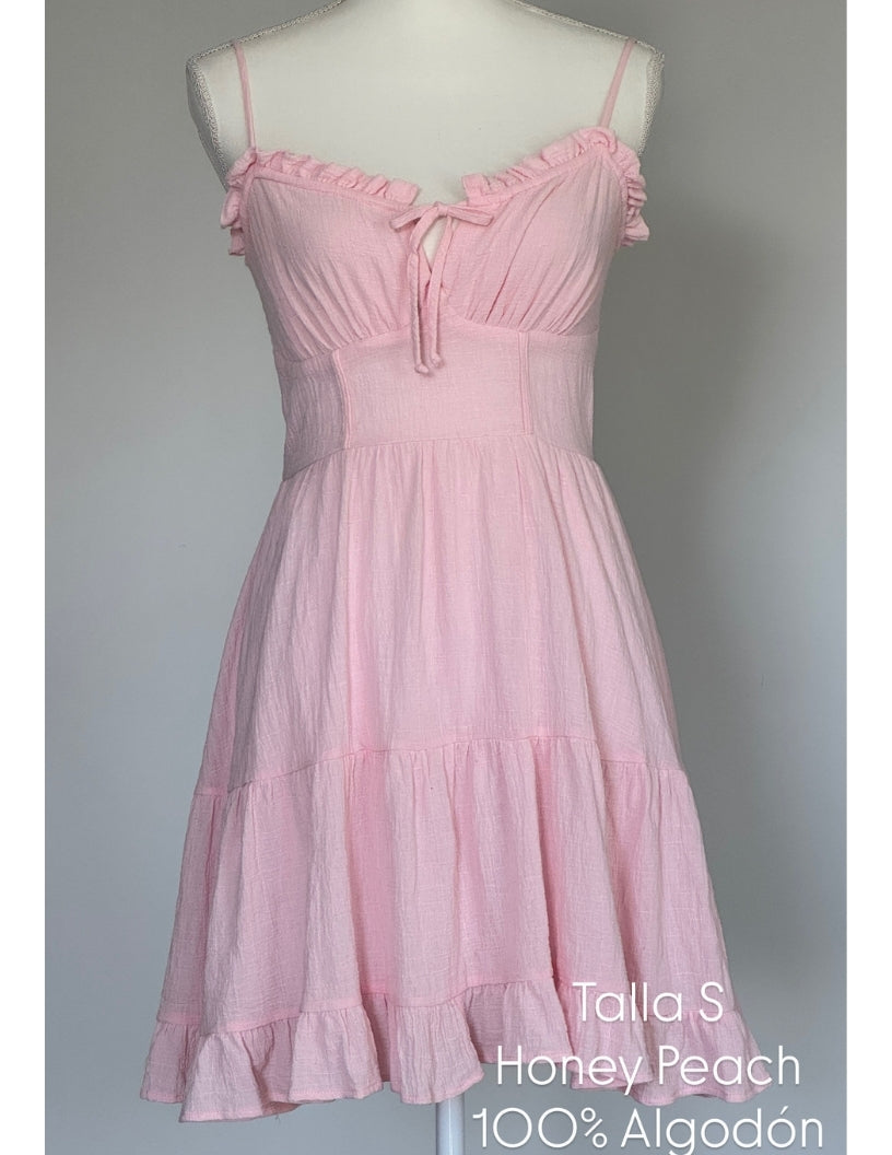 Vestido Honey Peach Color Rosado