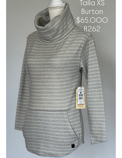 Buzo Burton Color Gris Rayas