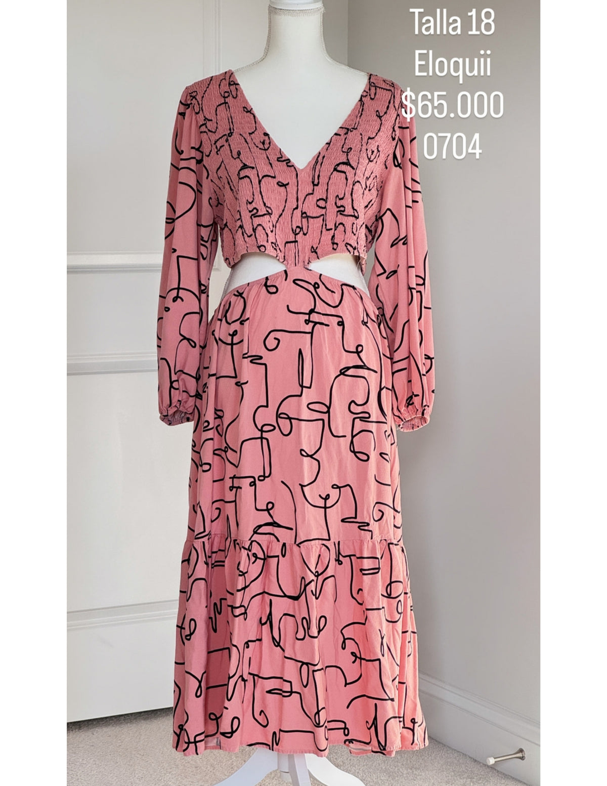 Vestido Eloquii Color Rosa