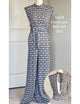 Enterizo Free People Color Azul Café Cuadros