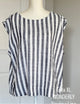 Blusa Wonderly Color Rayas Blanco Gris