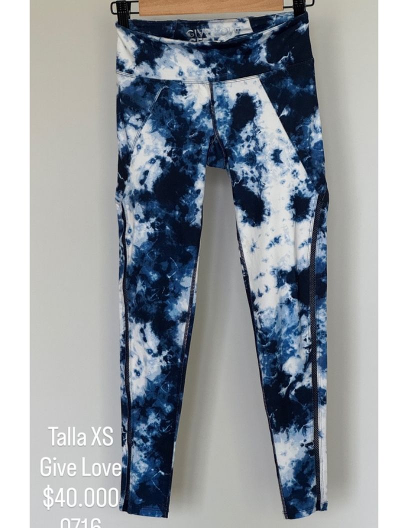 Leggings Give Love Color Tye Dye Azul