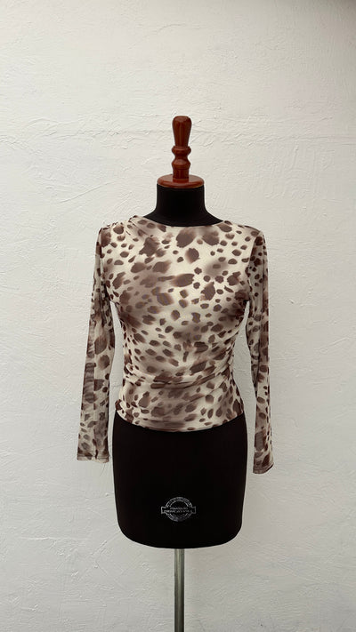 Blusa Wanawa Color Beige Café