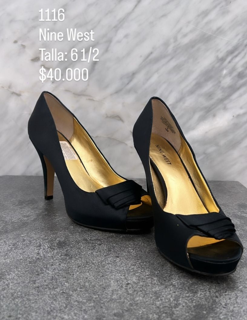 Tacones Nine West Color Negros