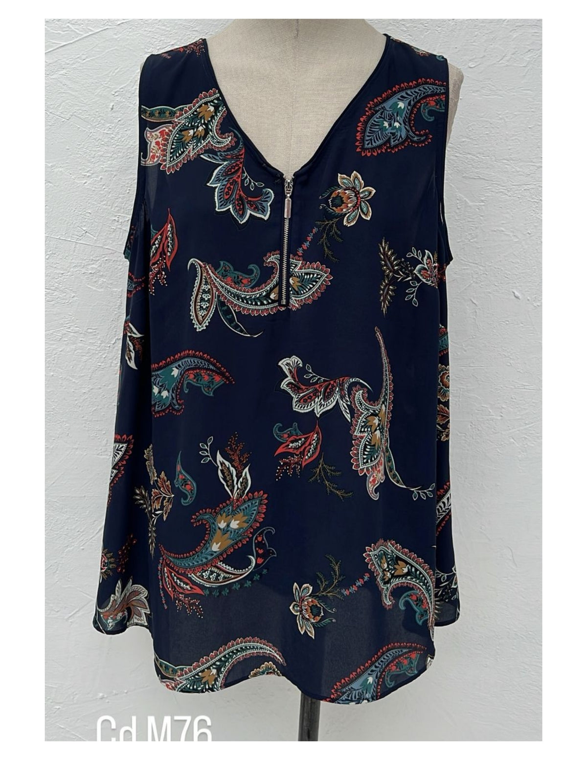 Blusa Prescott Color Azul Estampado