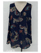 Blusa Prescott Color Azul Estampado