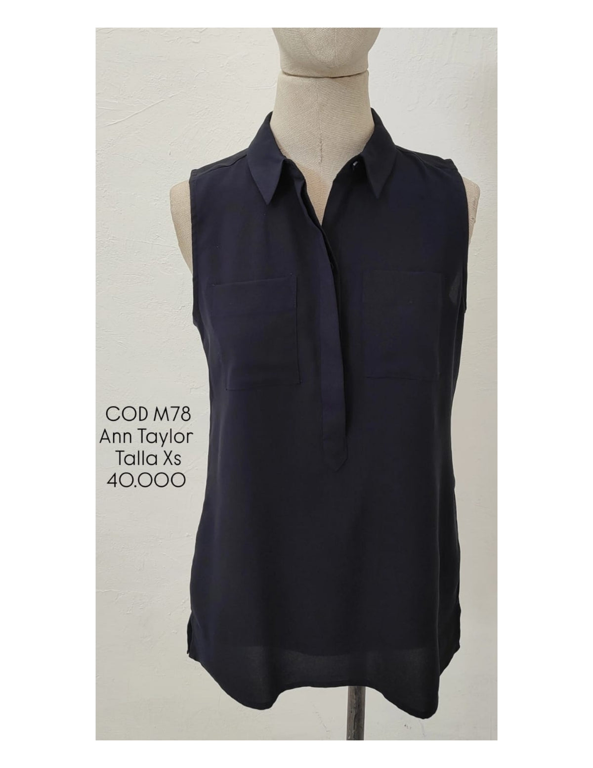 Blusa Ann Taylor Color Azul