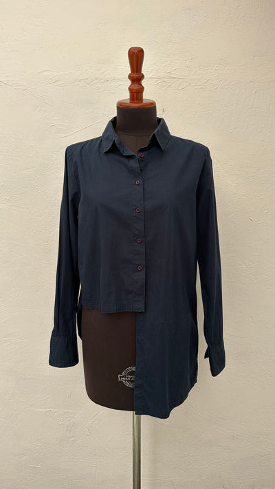 Camisa Ela Color Azul Oscuro