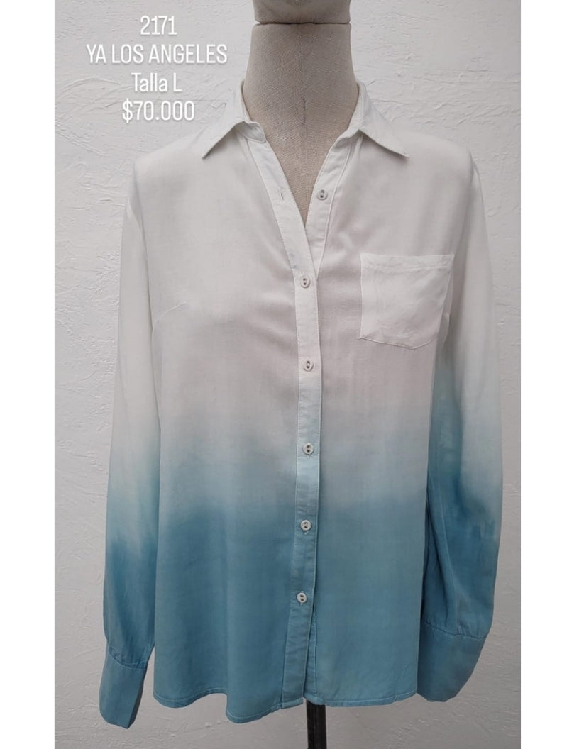 Camisa Ya Los Angeles Color Degradado Azul