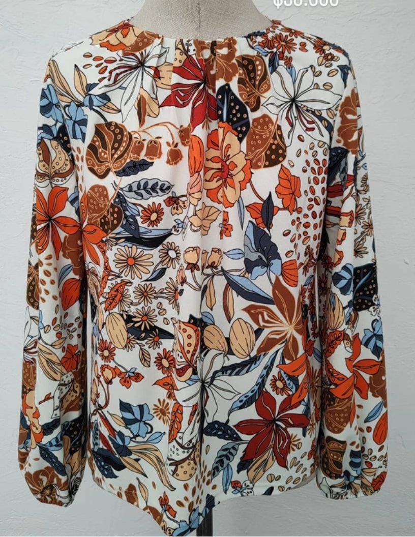 Blusa Melloday Color Estampado Flores