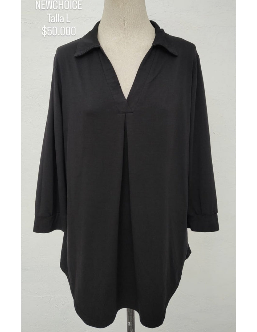 Blusa Newchoise Color Negro