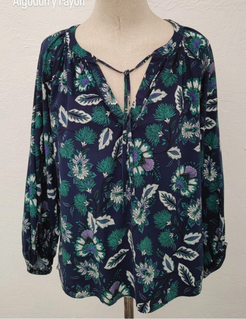 Blusa Loft Color Estampado Flores