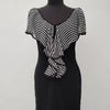 Vestido Corto Temt Color Negro Y Blanco