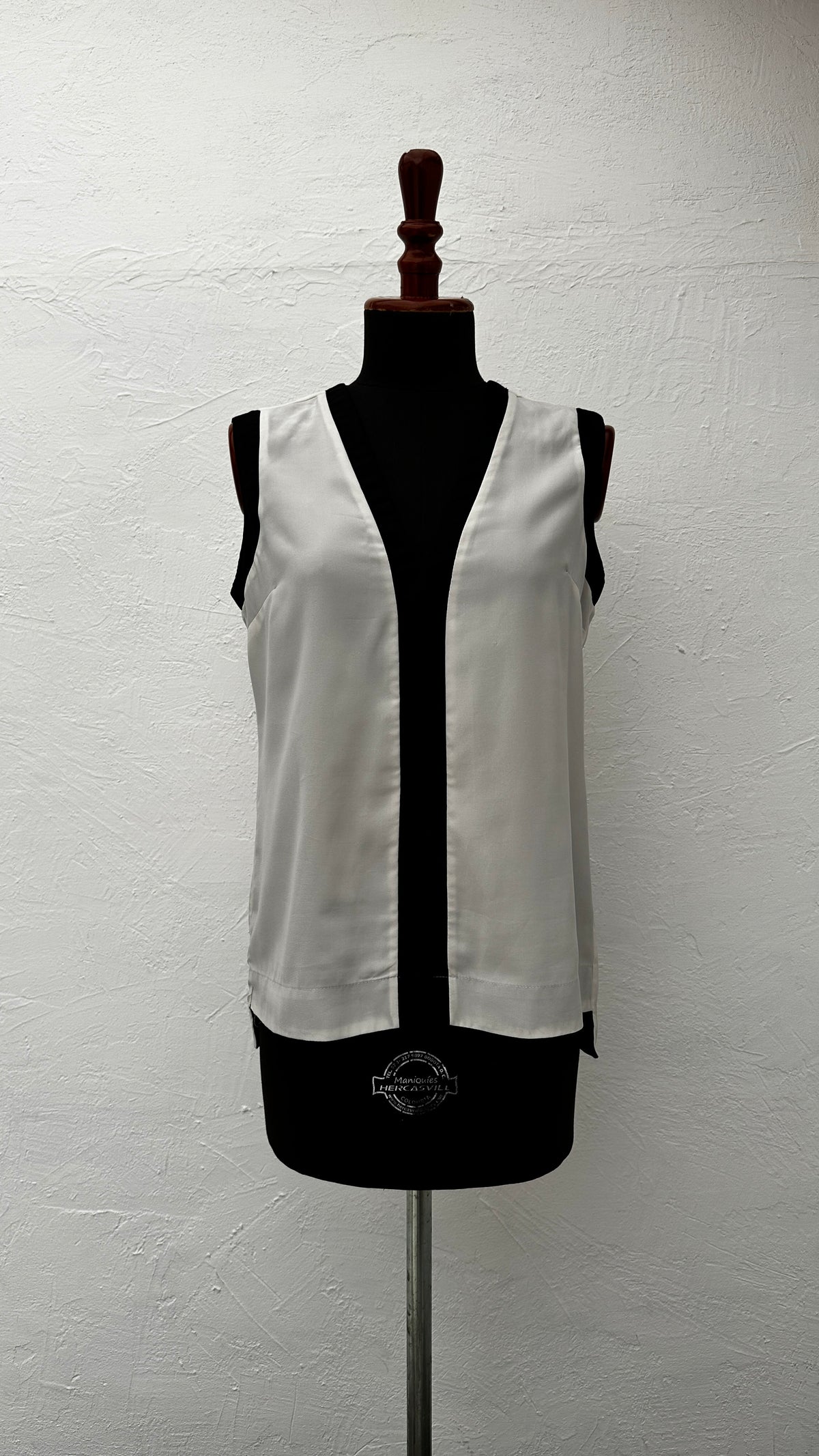Blusa Seven Seven Color Beige+Negro