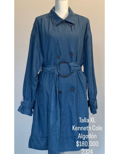 Abrigo Kenneth Cole Color Denim