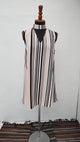 Vestido Corto Caroline Morgan Color Rosado-Negro-Blanco