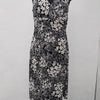 Vestido Corto Rockmans Color Negro Flores Blancas