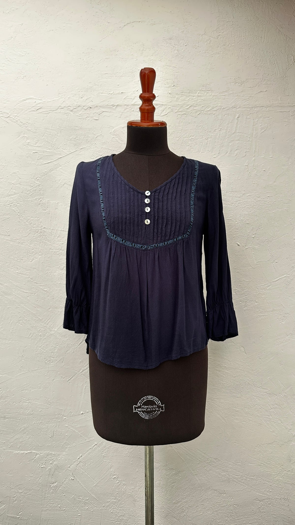 Blusa Silver Wishes Color Azul Oscuro