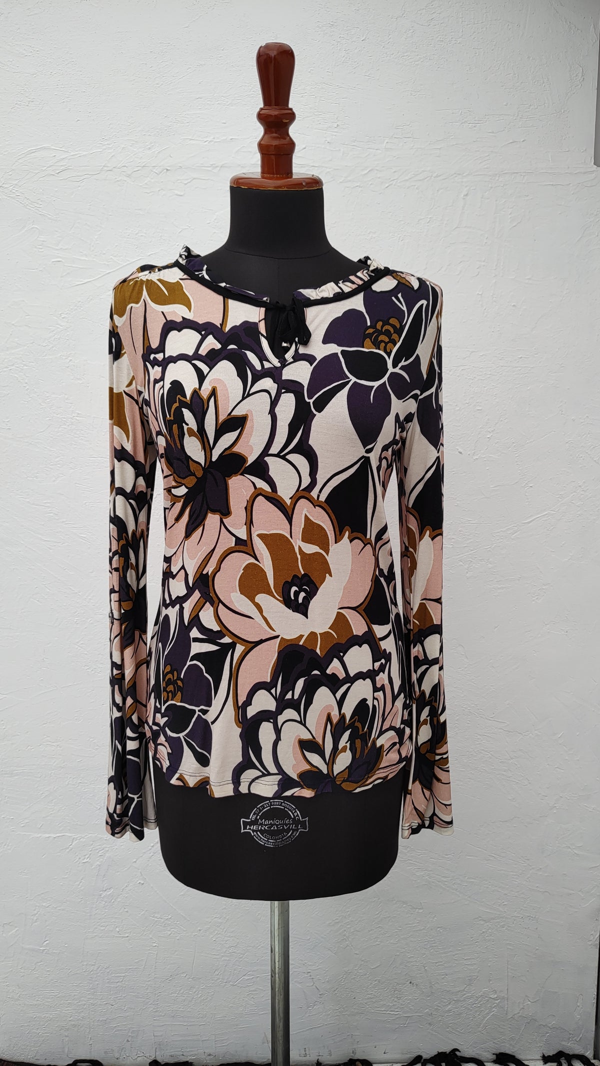 Blusa Esprit Color Beige, Rosado, Azul