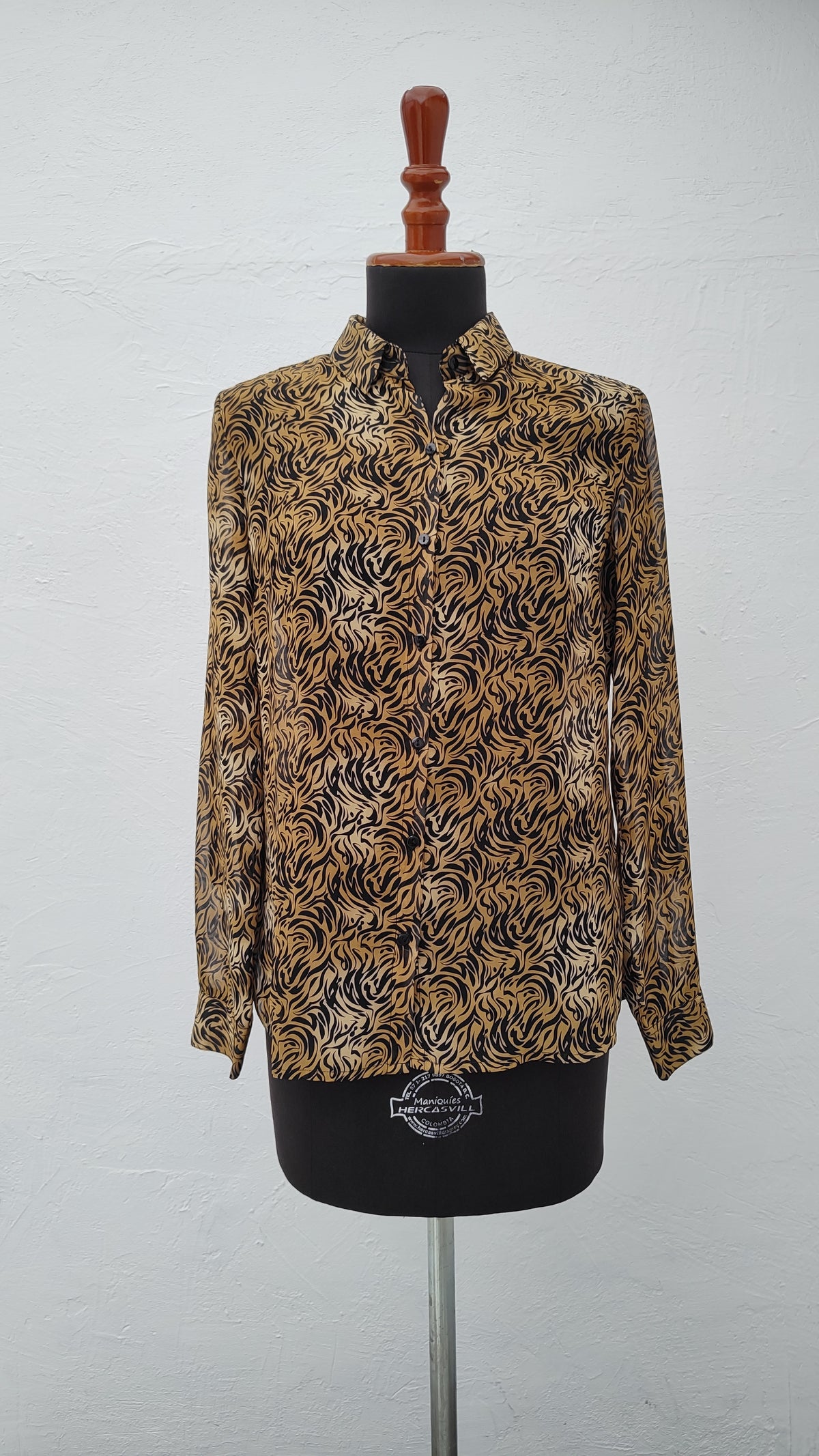 Blusa Koaj Color Cafe Y Negro