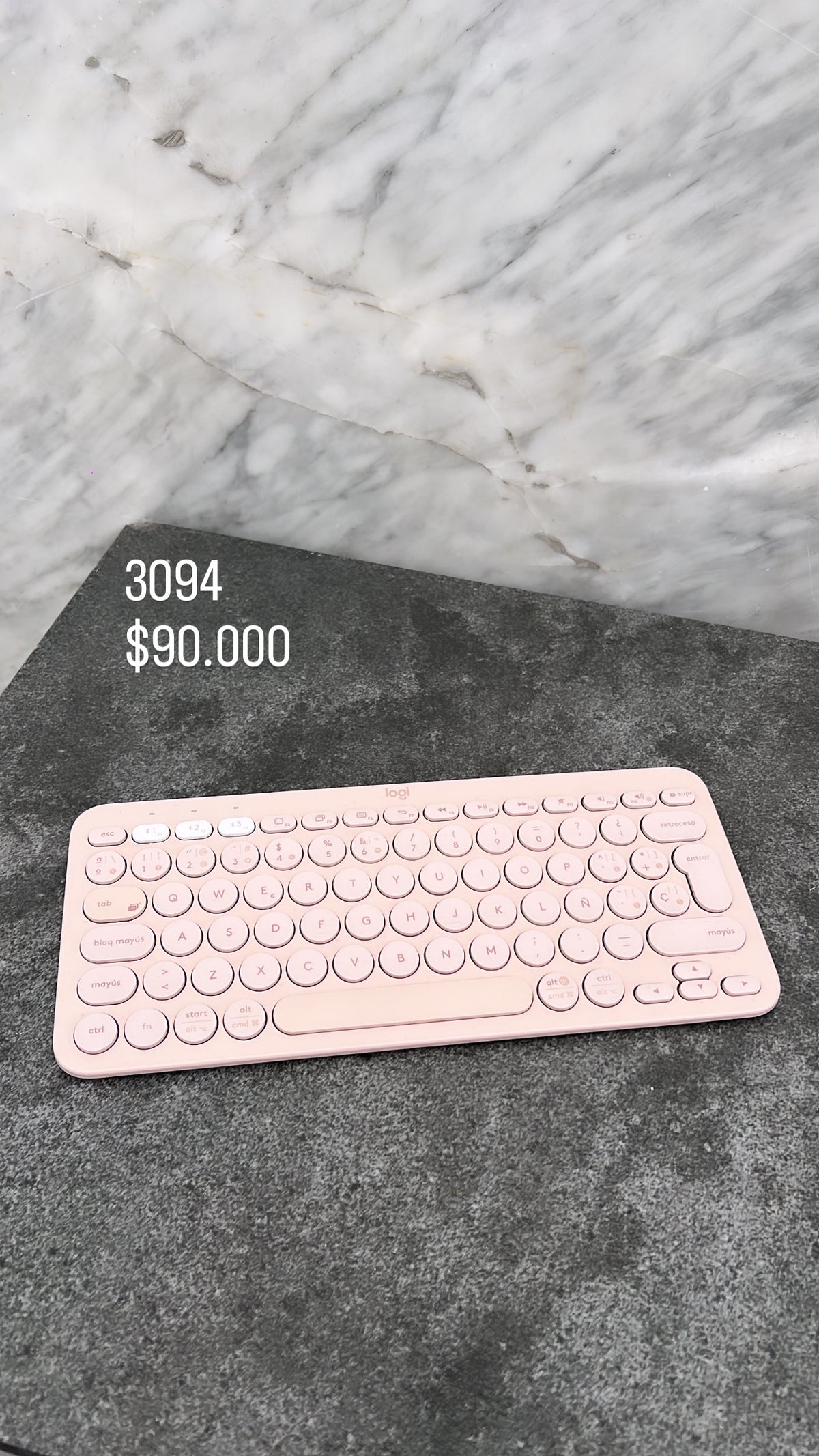 Teclado Logitech Color Rosado