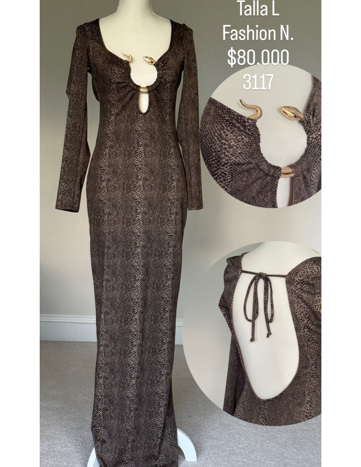 Vestido Fashion Nova Color Animal Print