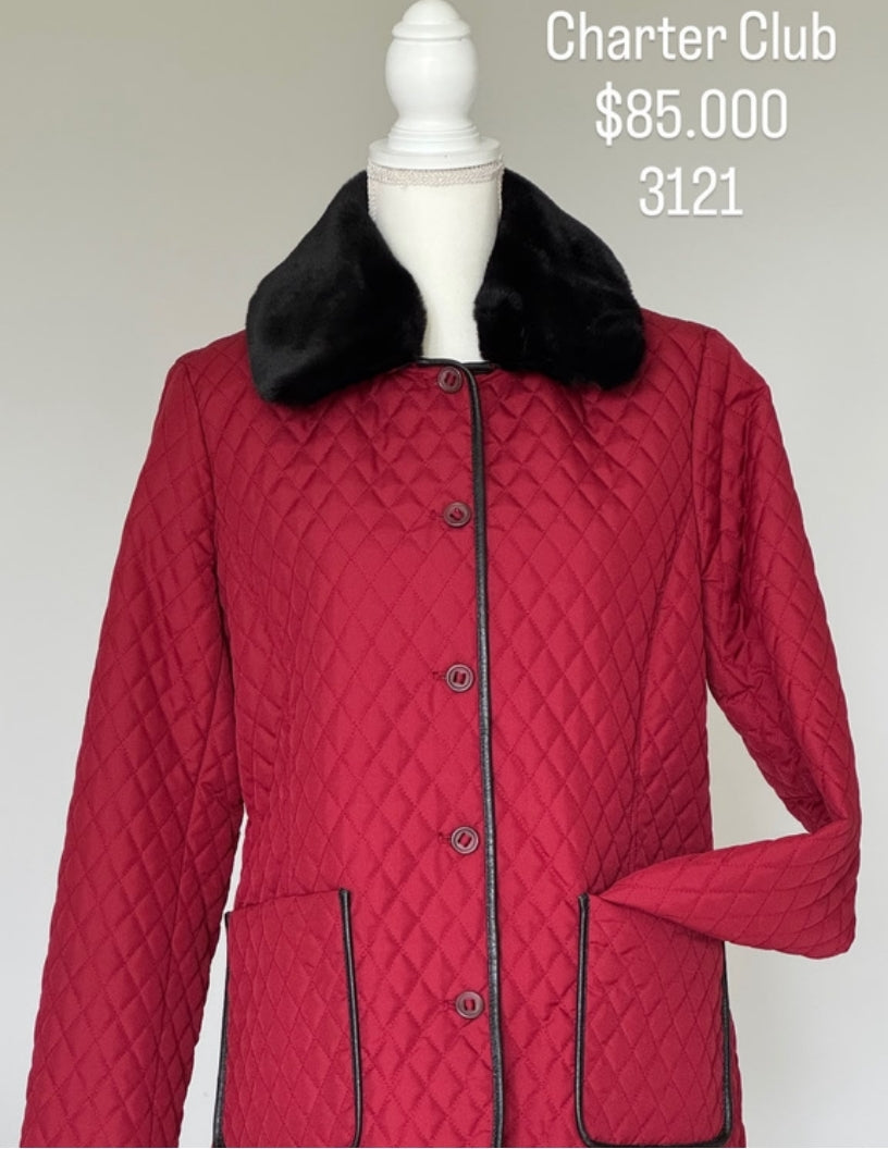 Chaqueta Charter Club Color Vino