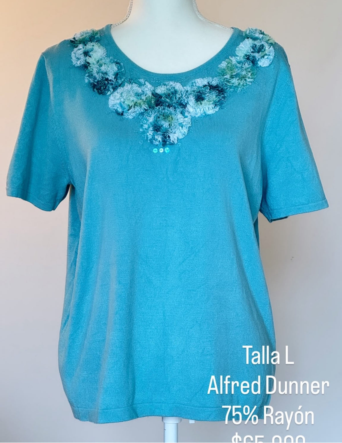 Saco Manga Corta Alfred Dunner Color Azul