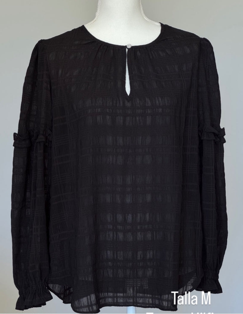 Blusa Tommy Hilfiger Color Negro