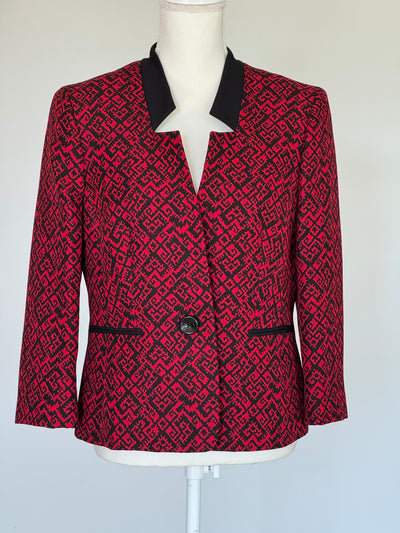 Chaqueta Kasper Color Rojo Negro
