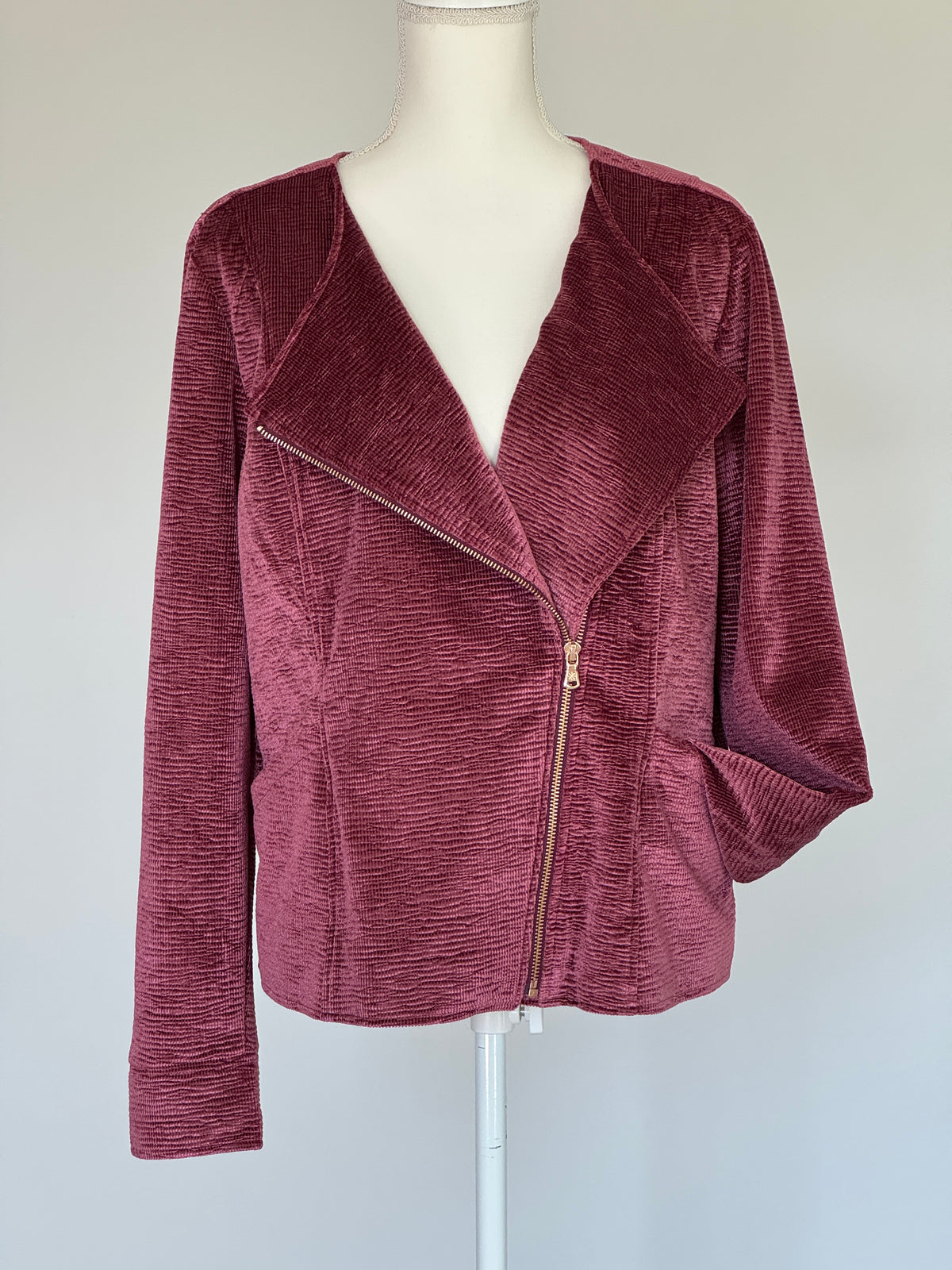Chaqueta Isaac Mizrahi Color Morado