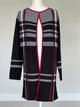 Saco Largo Anne Klein Color Negro Rayas