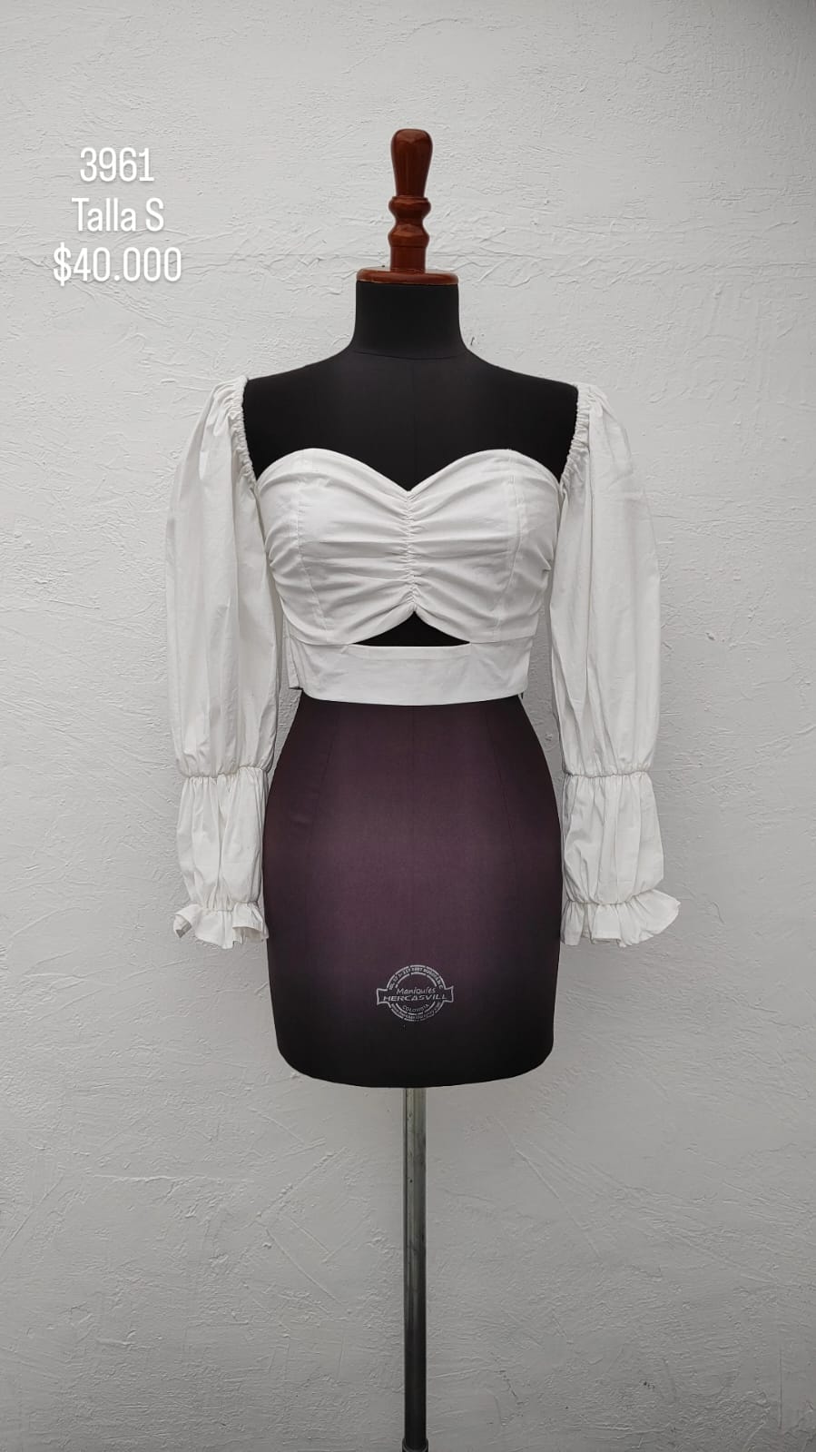 Blusa Un Hombro Na Color Blanco