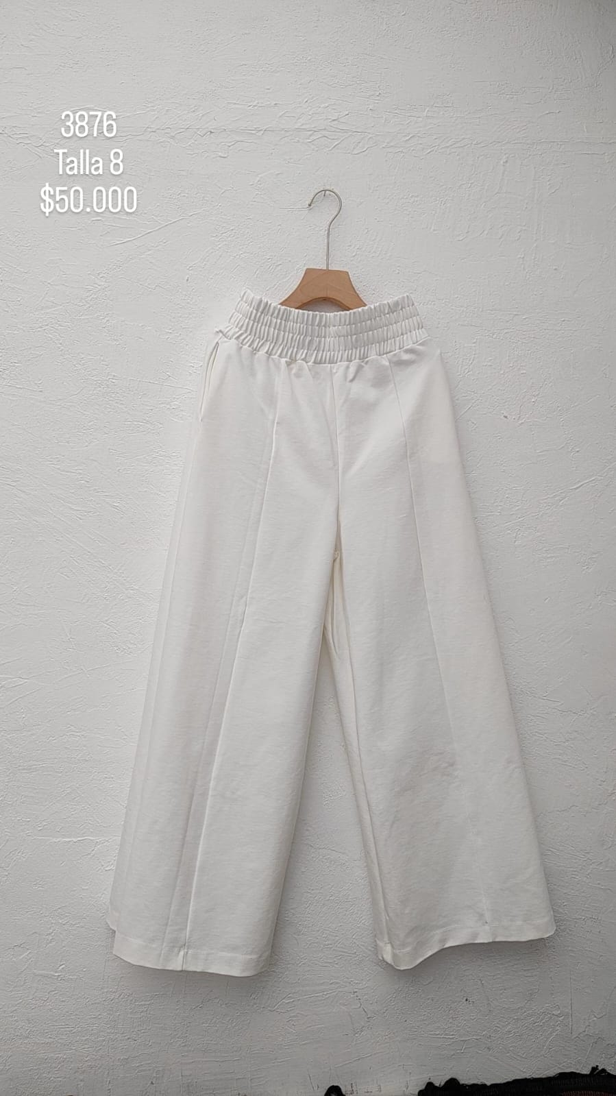 Pantalon Na Color Blanco