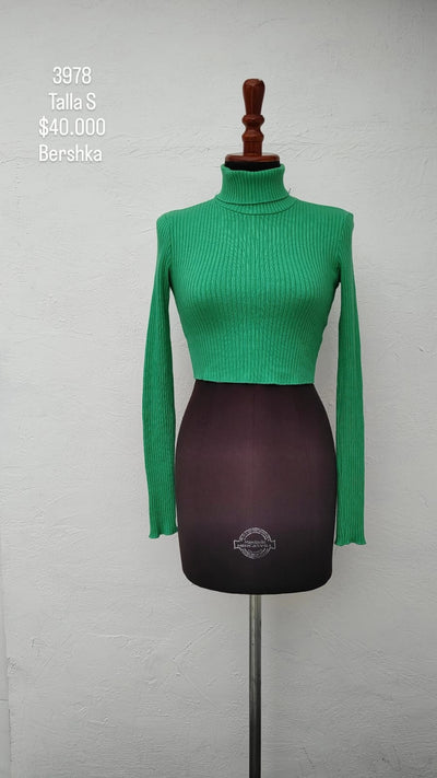 Saco Bershka Color Verde