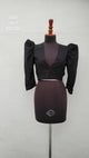 Crop Top Na Color Negro