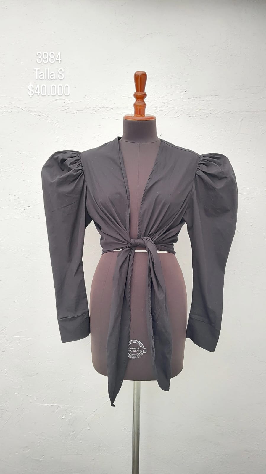 Crop Top Marcela Fuquene Color Negro